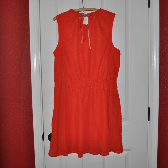 NEW A New Day Tomato Textured Chevron Dress [D2] - Picture 7 of 8